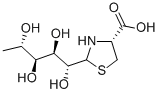 [2R-[2ALPHA(R*),4ALPHA]]-1-C-(4-羧基-2-噻唑烷基)-5-脱氧-L-阿拉伯糖醇 结构式