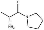 (R)-2-氨基-1-(吡咯烷基)丙酮 结构式