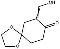 (Z)-7-(hydroxymethylene)-1,4-dioxaspiro[4.5]decan-8-one 结构式