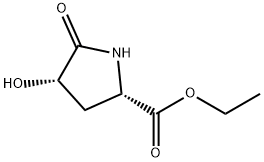 Proline, 4-hydroxy-5-oxo-, ethyl ester, cis- (9CI) 结构式