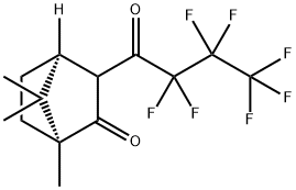 3-(全氟丁酰)-(-)-樟脑 结构式
