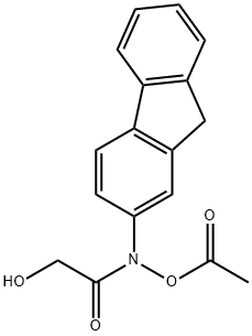 N-acetoxy-N-glycolyl-2-aminofluorene 结构式