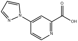4-(1H-PYRAZOL-1-YL)PYRIDINE-2-CARBOXYLIC ACID 结构式