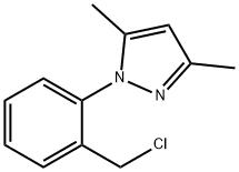 1-[2-(氯甲基)苯基]-3,5-二甲基1H吡唑 结构式
