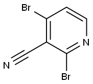 2,4-二溴氰吡啶 结构式