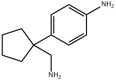 4-[1-(氨甲基)环戊基]苯胺 结构式