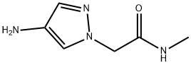 2-(4-氨基-1H-吡唑-1-基)-N-甲基乙酰胺盐酸盐 结构式