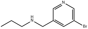 N-((5-溴吡啶-3-基)甲基)丙-1-胺 结构式
