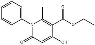 1,6-Dihydro-4-hydroxy-2-methyl-6-oxo-1-phenyl-3-pyridinecarboxylic acid ethyl ester 结构式