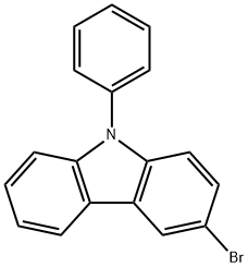 3-溴-N-苯基咔唑 结构式