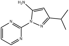 3-(丙烷-2-基)-1-(嘧啶-2-基)-1H-吡唑-5-胺 结构式