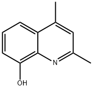 2,4-二甲基-8-羟基喹啉 结构式