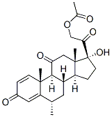 6a-Methylprednisone 21-Acetate 结构式