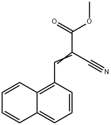 2-CYANO-3-(1-NAPHTHALENYL)-2-PROPENOIC ACID METHYL ESTER 结构式