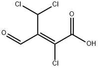 2-chloro-3-(dichloromethyl)-4-oxobutenoic acid 结构式