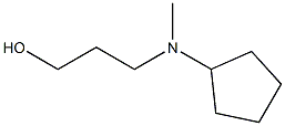 3-(Cyclopentyl-methylamino)propan-1-ol 结构式