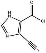 1H-Imidazole-4-carbonyl chloride, 5-cyano- (9CI) 结构式