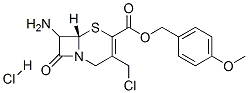 7-AMINO-3-CHLOROMETHYL-3-CEPHEM-4-CARBOXYLIC ACID P-METHOXYBENZYL ESTER, HYDROCHLORIDE 结构式