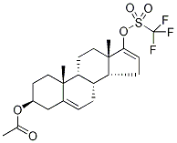 (3BETA)-雄甾-5,16-二烯-3,17-二醇 3-乙酸酯 17-(三氟甲烷磺酸酯) 结构式