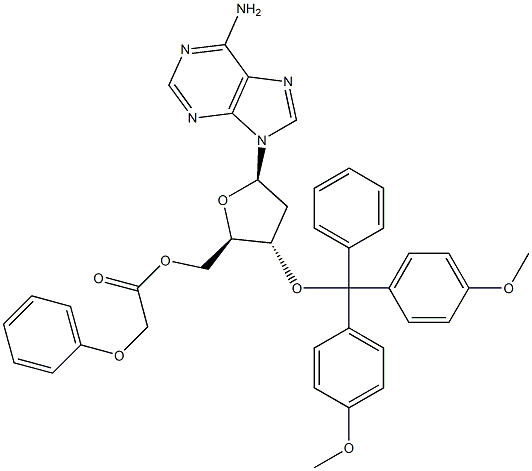 ((2R,3S,5R)-5-(6-Amino-9H-purin-9-yl)-3-(bis(4-methoxyphenyl)(phenyl)methoxy)tetrahydrofuran-2-yl)methyl 2-phenoxyacetate