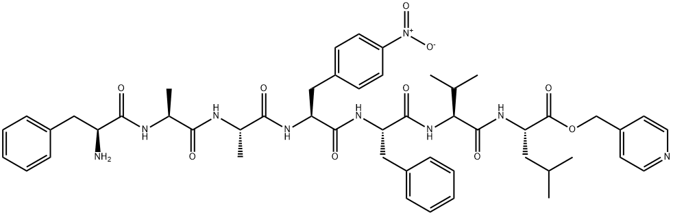 PHE-ALA-ALA-P-NITRO-PHE-PHE-VAL-LEU 4-PYRIDYLMETHYL ESTER