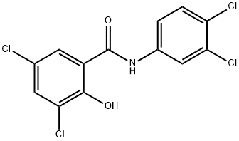3,3',4',5-四氯水杨酰苯胺 结构式
