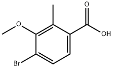 4-Bromo-3-methoxy-2-methylbenzoicacid 结构式