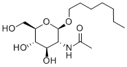 HEPTYL 2-ACETAMIDO-2-DEOXY-BETA-D-GLUCOPYRANOSIDE 结构式