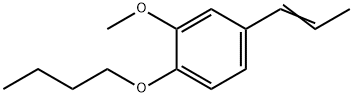 Benzene, 1-butoxy-2-methoxy-4-(1-propenyl)- 结构式