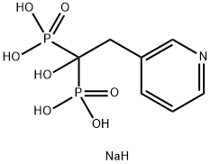 利塞膦酸钠 结构式