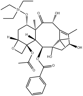 7-O-(Triethylsilyl)-10-deacetyl Baccatin III 结构式