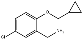 5-Chloro-2-cyclopropylmethoxy-benzylamine 结构式