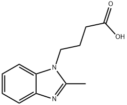4-(2-METHYL-1H-BENZIMIDAZOL-1-YL)BUTANOIC ACID 结构式