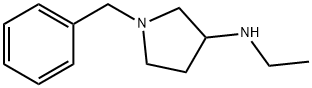 1-苄基-3-(乙氨基)吡咯烷 结构式