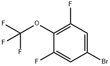 3,5-二氟-4-(三氟甲氧基)溴苯 结构式