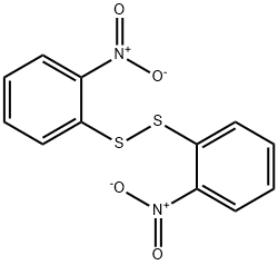 双(2-硝基苯基)二硫化物 结构式
