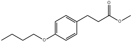 METHYL 3-(4-BUTOXYPHENYL)PROPIONATE 结构式