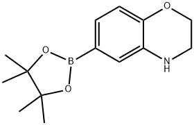 3,4-二氢-6-(4,4,5,5-四甲基-1,3,2-二氧杂环己硼烷-2-基)-2H-苯并[B][1,4]噁嗪 结构式