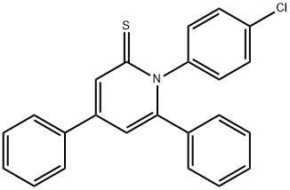 1-(4-Chlorophenyl)-4,6-diphenyl-2(1H)-pyridinethione 结构式