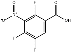 2,4,5-三氟-3-硝基苯甲酸 结构式