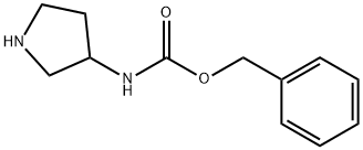 吡咯烷-3-氨基甲酸苄酯 结构式