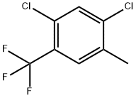 2,4-二氯-5-甲基三氟甲苯 结构式