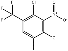 2,4-二氯-5-三氟甲基-3-硝基甲苯 结构式