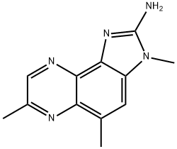 2-Amino-3,5,7-trimethylimidazo(4,5-f)quinoxaline 结构式