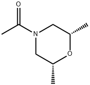 Morpholine, 4-acetyl-2,6-dimethyl-, cis- (9CI) 结构式