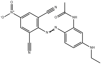 2,6-Dicyano-4-nitro-2'-acetylamino-4'-(dimethylamino)azobenzene 结构式