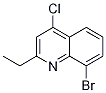 8-broMo-4-chloro-2-ethylquinoline 结构式