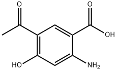 5-乙酰基-2-氨基=4羟基苯甲酸 结构式