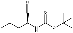 N-[(1S)-1-氰基-3-甲基丁基]氨基甲酸叔丁酯 结构式