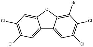 4-BROMO-2,3,7,8-TETRACHLORODIBENZOFURAN 结构式